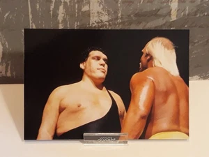 HULK HOGAN vs ANDRE THE GIANT / WWF Photocard 1999 #5 - Bild 1 von 2