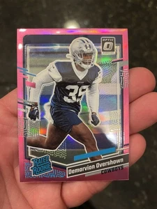 Donruss Optic Rated Rookie Holo Pink Demarvion Overshown #323 Dallas Cowboy 2023 - Imagen 1 de 2