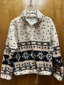 Kids "Love Tree" zip up, spotted, pullover sherp jacket. Size small. Prev. Owned - Picture 1 of 1
