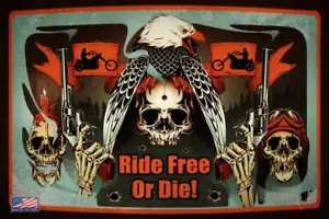 ¡VIAJE GRATIS O TROQUELADO! 8""X12"" ¡METAL HECHO EN EE. UU.! MAN CAVE GARAGE BAR HARLEY MOTO - Imagen 1 de 1