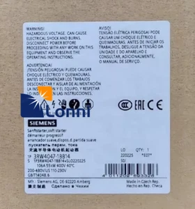 3RW4047-1BB14 3RW4 047-1BB14 Nuovo Siemens SIRIUS Soft Starter - Foto 1 di 5
