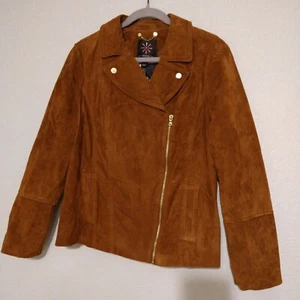 Women's lsaac Mizrahi Suede Moto Jacket - Picture 1 of 9