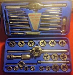 Vtg Blue-Point/Snap-on Tools USA TD-2425 TAP & DBL HEX ADJUSTABLE DIE Set SAE NF - Picture 1 of 10