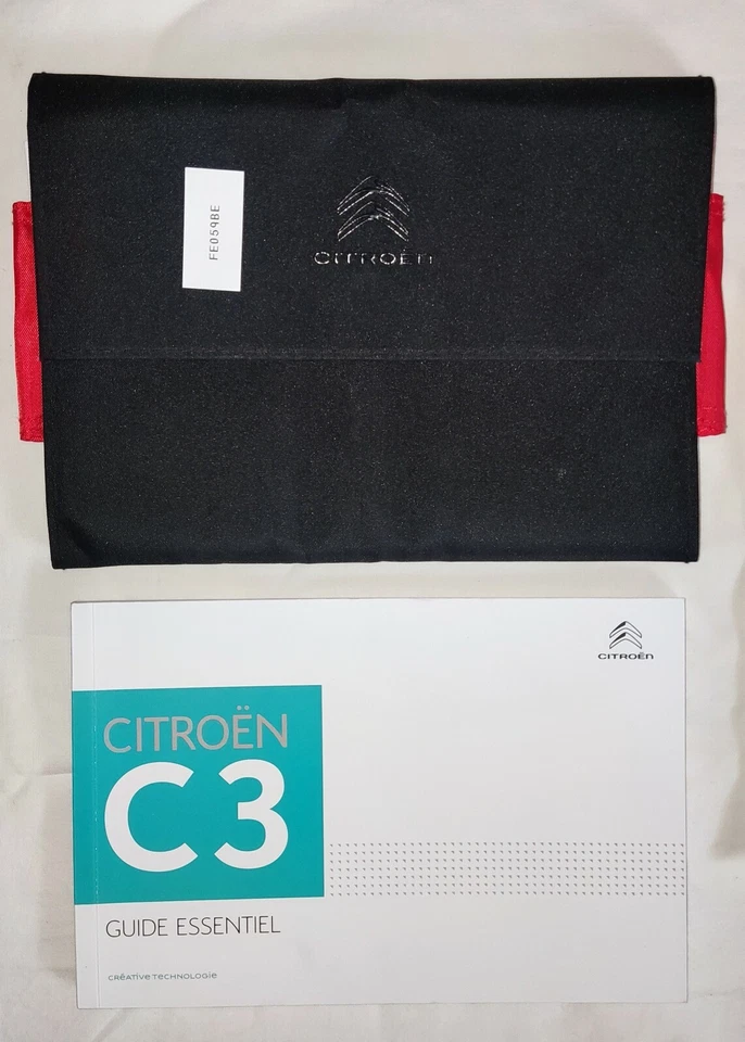 Manuel Notice Utilisation Citroen C3 avec Housse Rangement 2017 FR - Photo 1/1