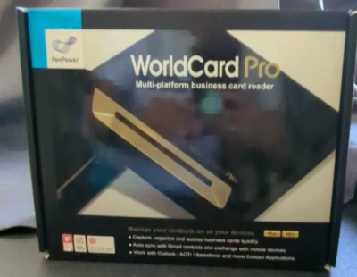 PenPower WorldCard Pro WCUPRO1EN  Business Card Scanner Black - Image 1 of 4
