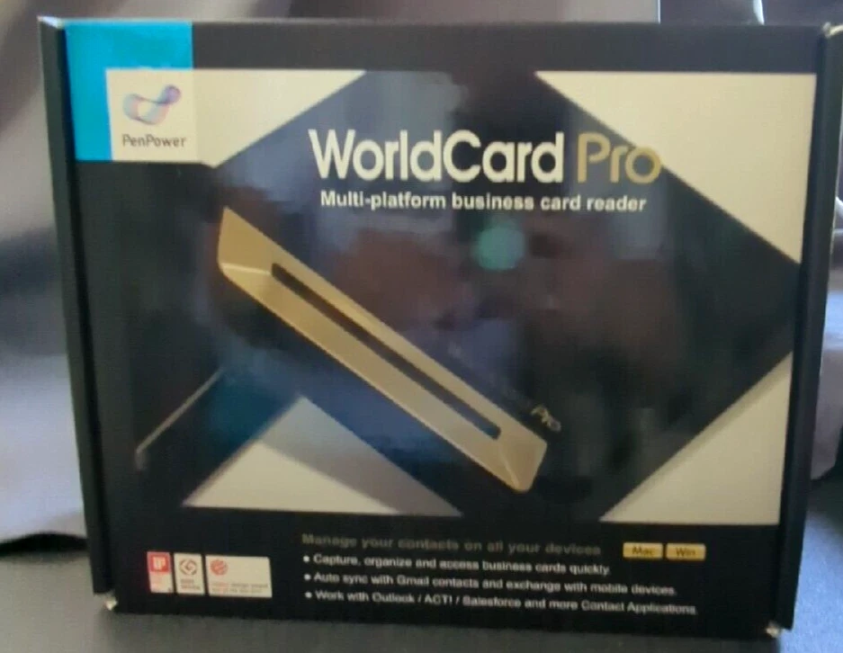 PenPower WorldCard Pro WCUPRO1EN  Business Card Scanner Black - Image 1 of 4
