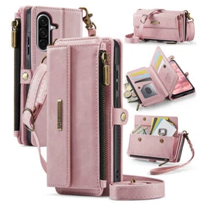 Funda de móvil para Samsung Galaxy monedero tarjetero cremallera 2 en 1 billetera - Imagen 1 de 25