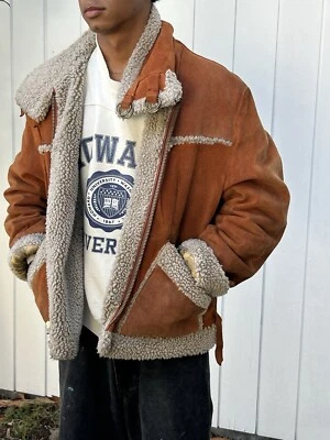Vintage Suede Fleece LTD campus Sz 46 Jacket - Image 1 of 4