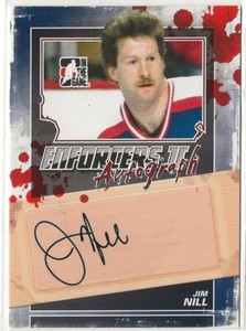 2013-14 ITG Enforcers Autographs #AJN Jim Nill In The Game AUTO