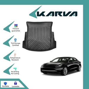 Cargo Liner Trunk Floor Mat 3D Molded Black for Tesla Model 3 2017-Up - Picture 1 of 3