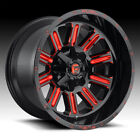Fuel D621 Hardline Black Milled Red Tint 20X10 5X5.5 / 5X150 -18Mm D62120007047