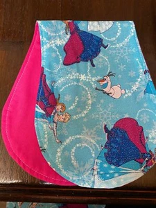 Handmade Burp Cloth Elsa and Anna Set of 2 - Picture 1 of 1