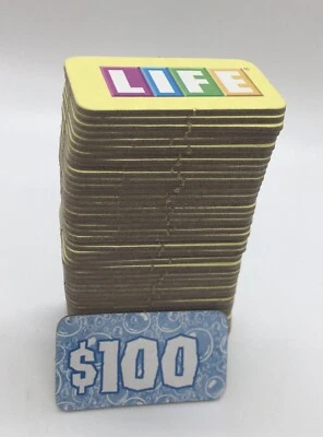 Spongebob Squarepants Game of Life Replacement Pieces Parts 50 Life Tiles Only - Image 1 of 3