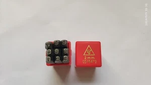 9 Stck. 5/64 Zoll/2 mm Stahl Zahlen Stempel Stanzformen Set Neu - Bild 1 von 1