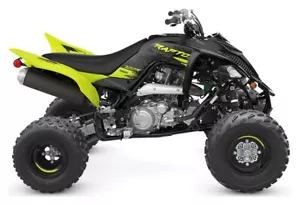 Raptor 700 Plastics GENUINE YAMAHA fenders 06-25 ELECTRIC GREEN / BLACK - Picture 1 of 8