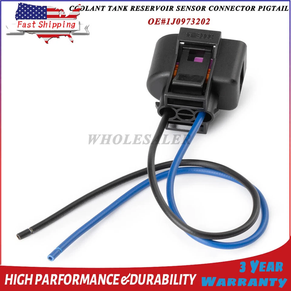 For Audi A3 A4 A5 A6 A8 1984-2023 Coolant Reservoir Tank Sensor Connector Plug - Image 1 of 4