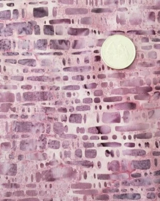 Orchard Purple Geometric rectangles Batik Hoffman Fabrics BTY Quilting  - Image 1 of 2