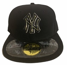 2012 Stars & Stripes NEW ERA 59FIFTY New York Yankees Fitted Hat 7 1/8 Military
