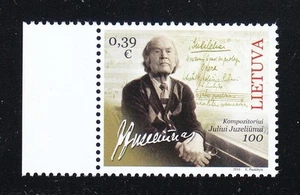 Lituania 2016 sello MNH Julio Juzeliunas, compositor, aniversario ** - Imagen 1 de 1