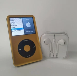 512GB iPod Classic 7th Gen | 2200mAh Battery & Flash Memory - Gold/Black - Picture 1 of 8