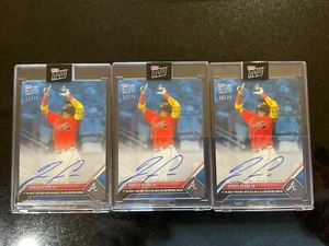 Ronald Acuna Jr. On-Card Auto #/49 Blue - 2023 MLB Topps Now #515 Atlanta Braves - Picture 1 of 2