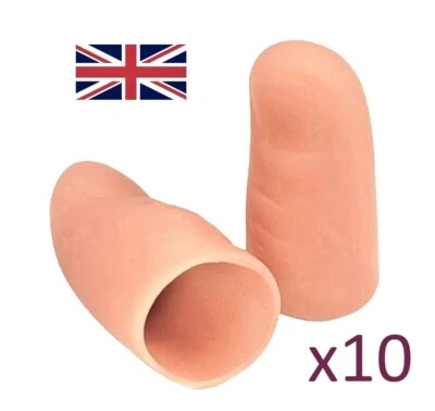 10 x Thumb tip. Magic fake thumb magicians rubber thumb. vanish tricks close up - Image 1 of 4