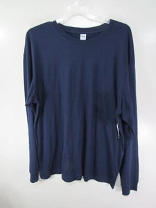 New Highland Originals Mens Long Sleeve T Shirts Size 2X Blue Round Neck Cuffs - Picture 1 of 3