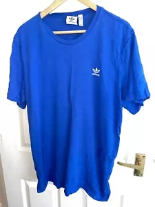 Adidas Mens XL Blue Short Sleeved T-Shirt (EX COND) - Picture 1 of 1