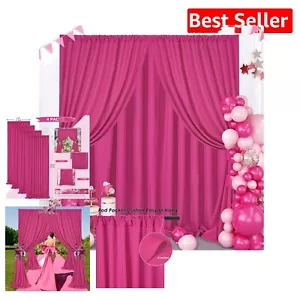 Lightweight Hot Pink Polyester Photography Backdrop - Easy to Hang & Clean - Picture 1 of 11