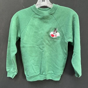 Vintage sylvester looney toons  kids crew neck sweater 1996 hanes sz 10-12 - Picture 1 of 7