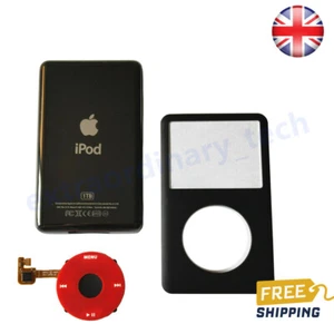 Black Front Housing, Click Wheel, Back Cover for iPod Classic 6th 7th 1TB - Picture 1 of 5