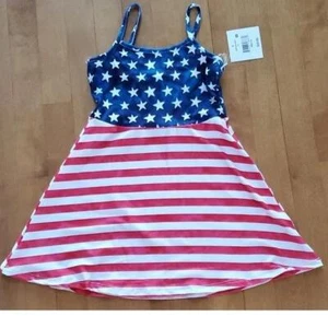 Girls Falls Creek 4th Of July Swing Dress Size XS 4/5 Sm 6/6X American Flag NWT - Picture 1 of 1