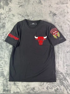 Pro Standard Chicago Bulls Patch Tee Men’s S NBA Champs Graphic Black T-Shirt - Picture 1 of 8