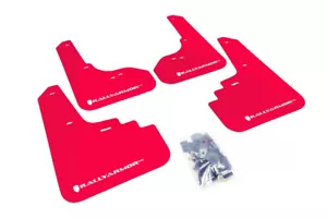 Rally Armor (MF4-UR-RD/WH) UR Red Mud Flap w/ White Logo for 05-09 Legacy GT - Picture 1 of 2