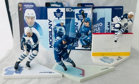 Toronto Maple Leafs Sundin Mogilny Nolan NHL Hockey McFarlane Open Loose Figure Cover