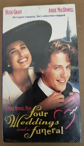 FOUR WEDDINGS AND A FUNERAL VHS VIDEO - HUGH GRANT ANDIE MACDOWELL - Picture 1 of 2