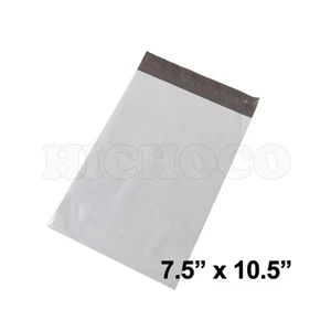 1000 ct 7.5x10.5 High Quality White Plastic Poly Mailer Envelope Bag Wholesale - Picture 1 of 1
