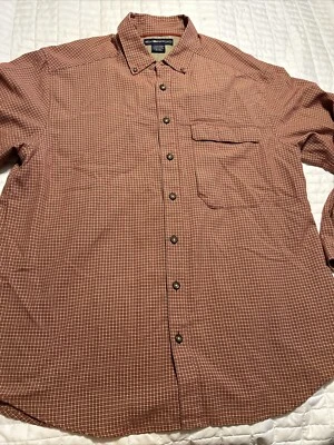 ExOfficio Long Sleeve Button Down Outdoor Hiking Shirt Brown XL - Image 1 of 4