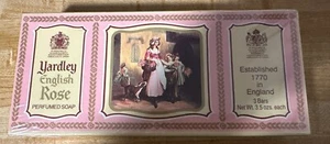 Vintage Yardley English Rose Soap, Three 3.5 Oz. Bars, Sealed - Picture 1 of 4