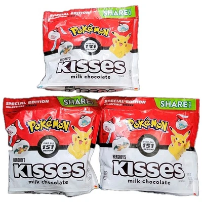 Pokemon Coleccionable Hershey’s Kisses Tamaño Compartido Paquete Sellado Nuevo Chocolate Foto 1 de 4