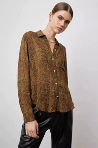 Neu ohne Etikett Rails Josephine Shirt - Sepia Python 168 $ - Bild 1 von 8