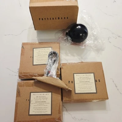 Pottery Barn 古董青铜五金窗帘杆尖顶支架 批量 — 第 1/4 张图片