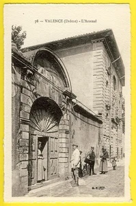 cpa 26 - VALENCE vers 1900 (Drôme) L'ARSENAL République Française MILITAIRE - Foto 1 di 1