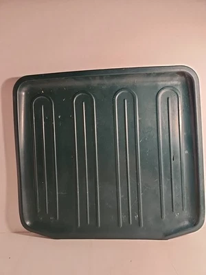 Винтажный кухонный блюдо дренаж лоток, темно лес зеленый Rubbermaid 14 1/4 x 15 1/2 - Изображение 1 из 3
