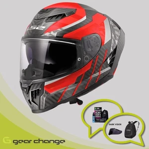 CASCOS ROJOS LS2 FF807 DRAGON TRAX (Brillo) - Imagen 1 de 7