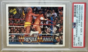 HULK HOGAN v RANDY MACHO MAN SAVAGE * PSA 10 * 1990 CLASSIC WWF WRESTLEMANIA #94 - Picture 1 of 3