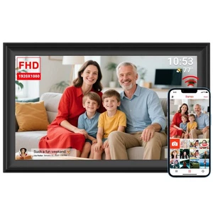 FRAMEO 156-Zoll WiFi Digitaler Bilderrahmen 1920x1080 FHD Groß 32GB Smart Dig... - Bild 1 von 9