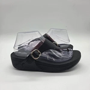 FitFlop The Skinny Zehenstegsandale schwarz Damengröße 8 - Bild 1 von 7