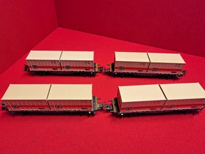 4x Märklin 4664 - Containerwagen - Deutsche Bahn - Guter Zustand (55) S051-55 - Bild 1 von 4