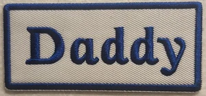 Daddy embroidered Iron on patch dad pops old man - Picture 1 of 1